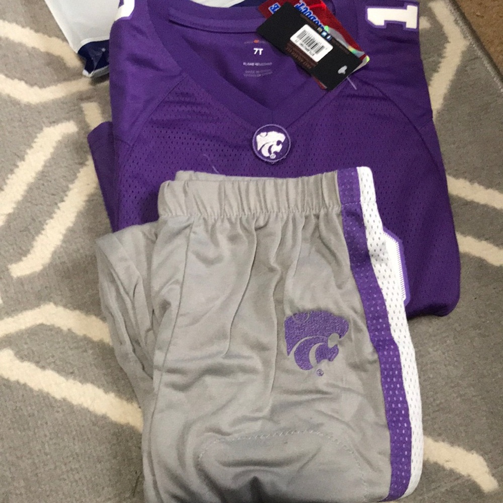 Fast Asleep University of Kansas State Two Piece Home Uniform pajama 7 T